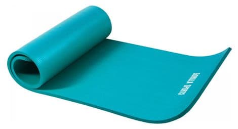 Tapis en mousse petit 190x60x1 5cm yoga pilates sport a domicile couleur bleu