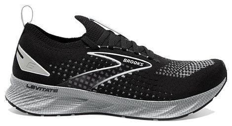 Brooks levitate stealthfit 6 scarpe da corsa nero argento