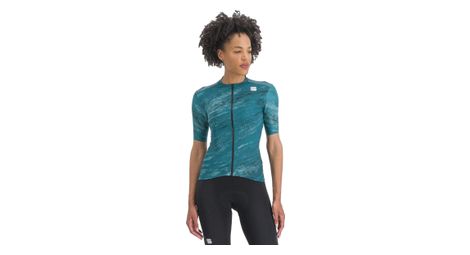 Maillot manches courtes femme sportful cliff supergiara turquoise