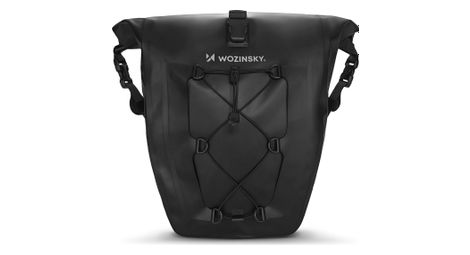 Sacoche coffre de vélo étanche 25l noir