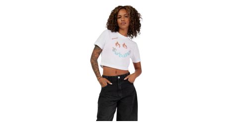 T-shirt femme fox baby hello blanc