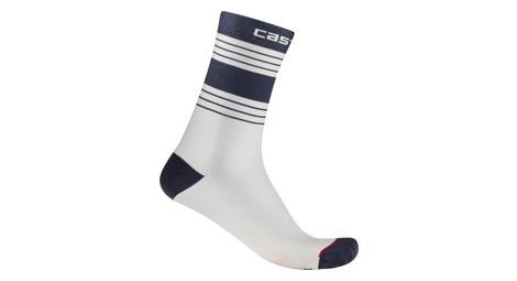 Chaussettes castelli simbolo 15 bleu blanc