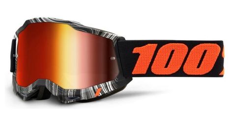 Accuri 2 100% junior goggle grey stripe / red mirror lens