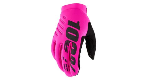 Fluorescerend roze 100% brisker lange handschoenen