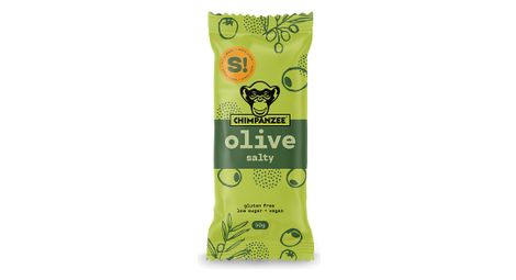 Barre énergétique chimpanzee salty bars olive 50g