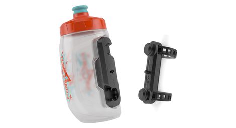 Bidon fidlock twist bottle 450 kids 450 ml + fixation uni base orange bleu