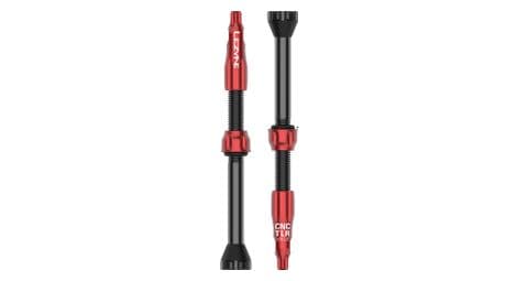 Paire de valves tubeless lezyne presta rouge