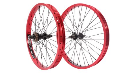 Jeu de roues BMX KHE PRISM 20 pouces rouge