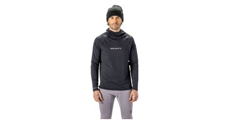 Scott defined light black thermal hoody for men
