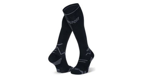 Calcetines bv sport trail compression negro / gris l