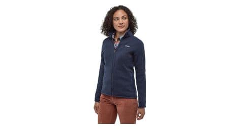 Patagonia women's better sweater fleece jacket navy blue l