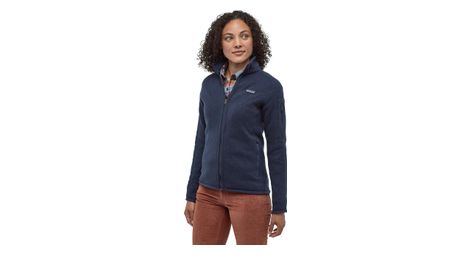 Damen patagonia better sweater fleecejacke marineblau l