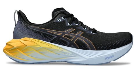 Asics novablast 4 running shoes black blue 44