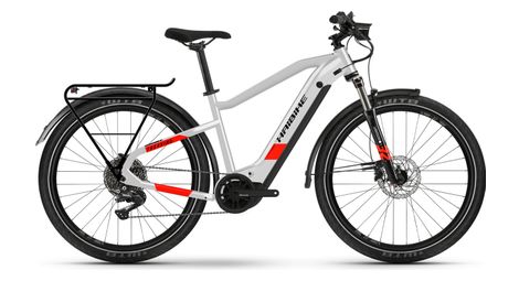 Vtc électrique haibike trekking 7 i630wh shimano deore m5100 11v gris / rouge mat 2022