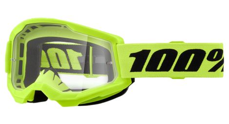 Masque 100% Strata 2 Neon Yellow/Verre Clear