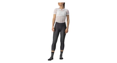 Castelli velocissima thermal bibtights 3/4 nero donna l