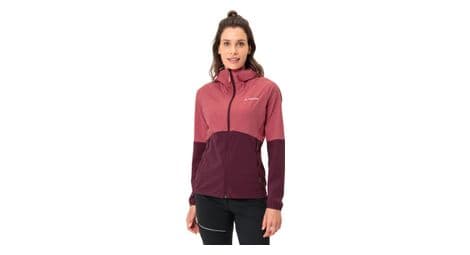 Chaqueta cortaviento vaude tekoa para mujer rojo