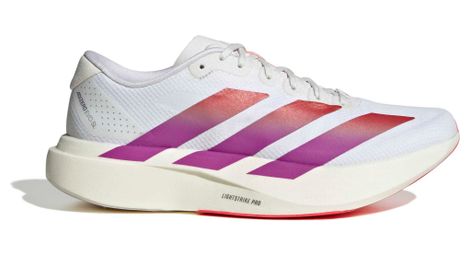 Chaussures Running adidas Adizero Evo SL Blanc/Rouge/Violet Homme