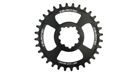 Plateau Direct Mount Burgtec Thick Thin GXP Boost 3 mm Offset pour Sram 3 Vis Noir