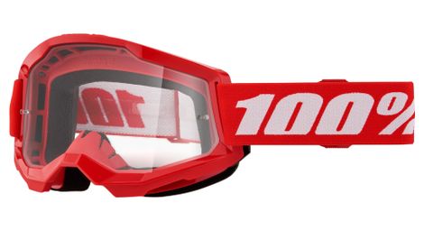 Masque 100% Strata 2 Red/Black/Verre Clear