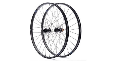 Paire de roues Progress MTX Nitro 29” Gris | 15x100/12x142 mm | 6 Trous | Shimano HG