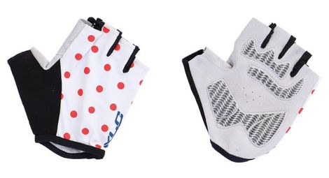 Mitaines xlc cg s10 blanc a pois rouge