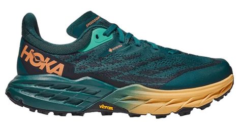 Hoka speedgoat 5 gtx scarpe da trail running da donna blu giallo