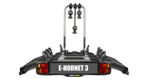 Porte-vélos sur boule d'attelage buzz rack e-hornet 3 - 7 broches - 3 vélos (e-bike compatible) noir