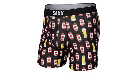 Boxer saxx calzoncillo de malla transpirable volt canadian lager negro rojo s