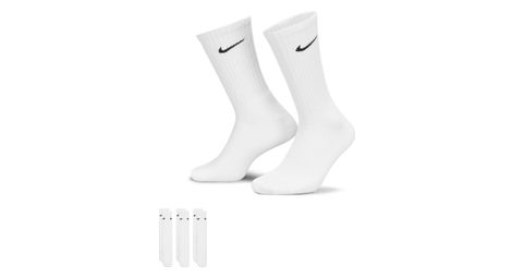 Calcetines nike everyday cushioned unisex blancos (x3)