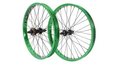 Jeu de roues BMX KHE PRISM 20 pouces vert
