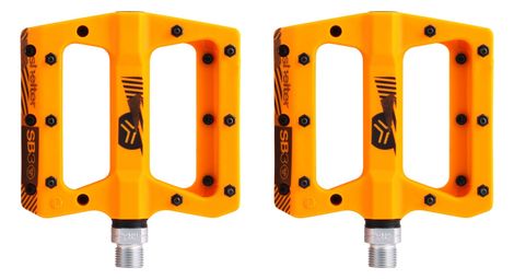 Paire de pedales plates sb3 shelter orange