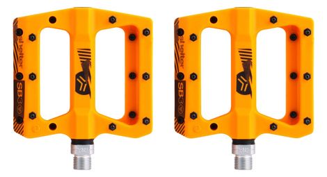 Sb3 shelter orange flat pedals