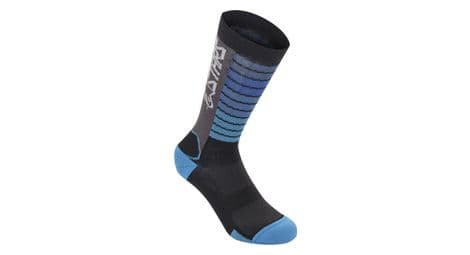 Chaussettes alpinestars drop 22 noir bleu
