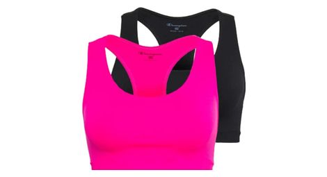 Brassieres champion bi pack seamless sport noir rose
