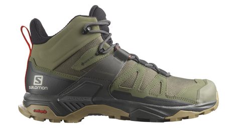 Chaussures de randonnée salomon x ultra 4 mid gtx khaki homme