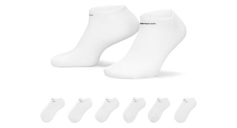 Calzini (x6) unisex nike everyday cushioned white 34-38
