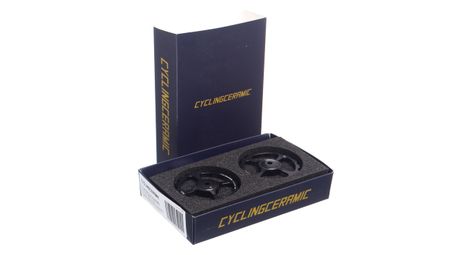 cyclingceramic jockey wheels dura ace ultegra 10 11v black