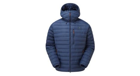 Doudoune mountain equipment earthrise hooded bleu 