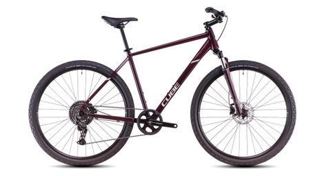 VTC Cube Nature One Shimano Essa 8V 700 mm Rouge Violet Amarone