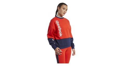 Sweatshirt femme reebok training essentials logo