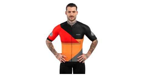 Maillot vélo manches courtes homme cyclisme m2 california orange vif