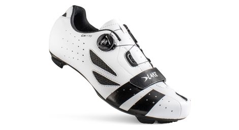 Lake cx176 white / black road shoes