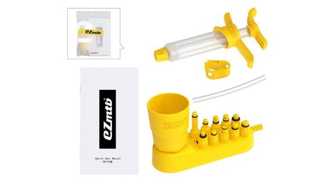 Kit de purge frein hydraulique vélo – Seringue + entonnoir + adaptateurs
