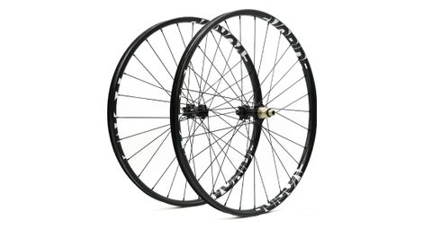 Paire de roues evoride evocross 29 holographique 1495gr 15x110 12x148 shimano micro spline 6 trous 2