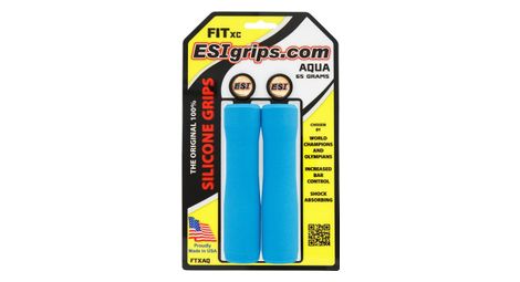 Paire de grips esi fit xc bleu