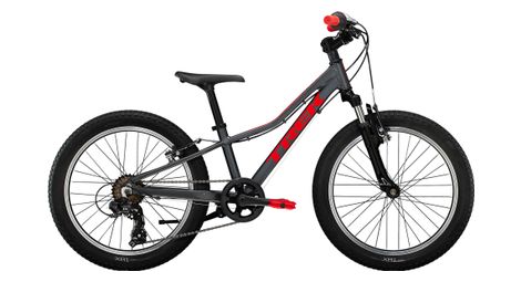 Vtt enfant trek precaliber shimano tourney 7v 20 gris lithium / rouge