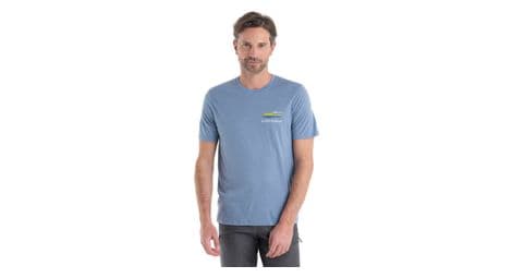 Icebreaker merinos 150 tech lite ii aotearoa blauw technisch t-shirt