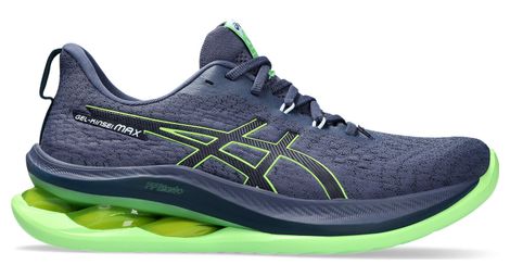 Chaussures de running asics gel kinsei max bleu vert