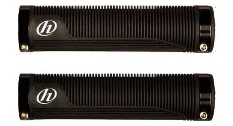 Poignee double densite rib lock black herrmans.